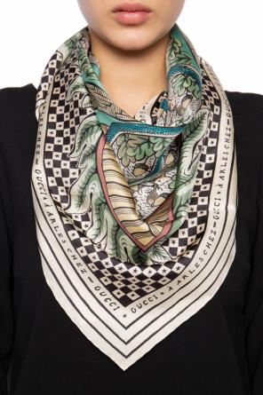 Floral motif scarf, zdjęcie 2 Floral motif scarf od Gucci
